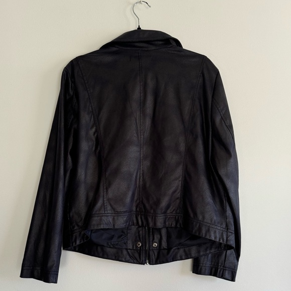 Cleo moto biker light weight navy fall jacket size XL - Picture 5 of 11